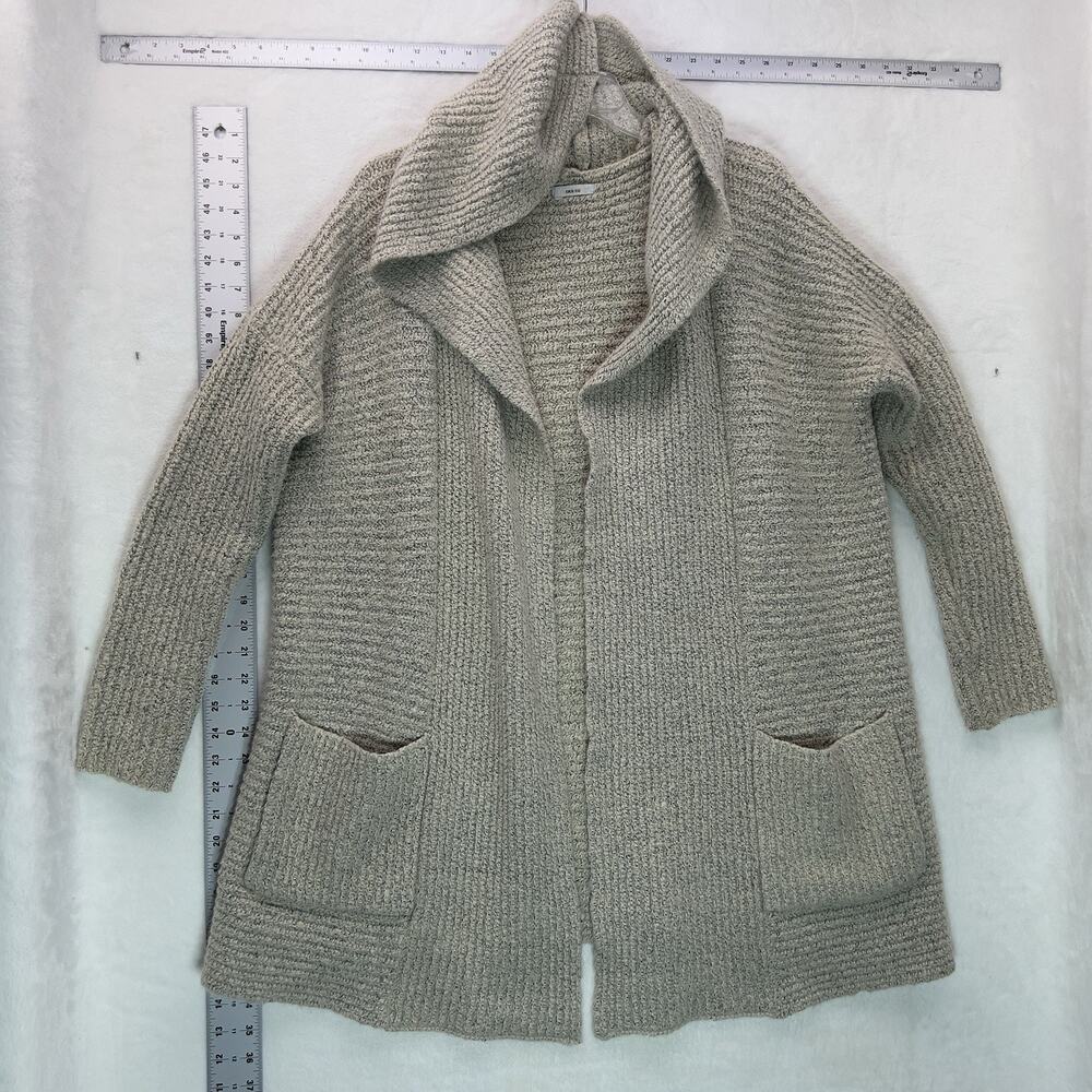 Urban Outfitters Kimchi Blue Oatmeal Beige Knit Hooded Cardigan Women's L
